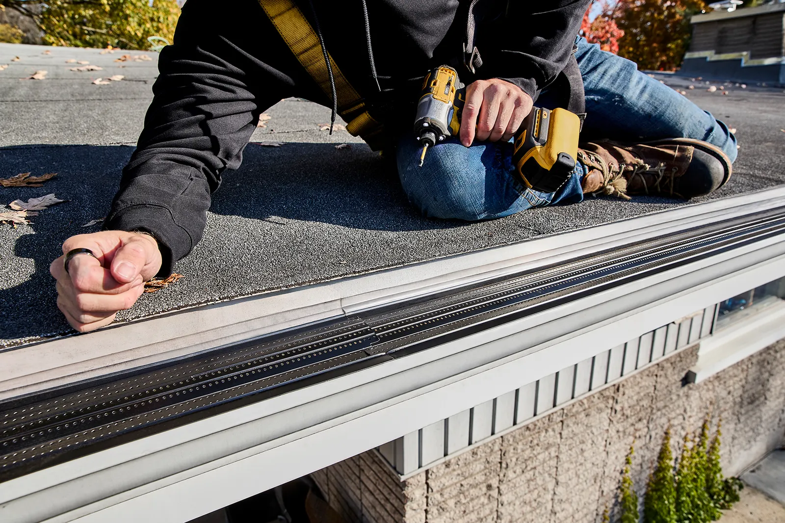 Finished roofline with Alu-Rex protection — TNS Gutters, Sarnia ON